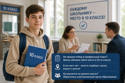 Минпросвещения: школьнику обязаны найти место в 10-м классе, даже если он не прошел отбор в...