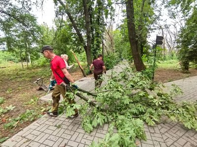 В Новочеркасске жители вышли на субботник после разгула стихии — фото 5