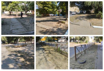 На проспекте Баклановском, 97 прошёл субботник, в котором приняли участие активисты «Молодой... — фото 5