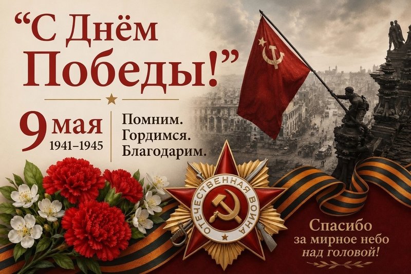 Дорогие жители Новочеркасска, примите искренние поздравления с Днём Победы! — фото 1