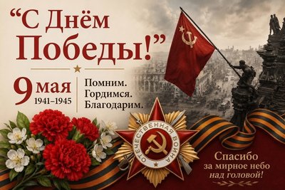 Дорогие жители Новочеркасска, примите искренние поздравления с Днём Победы!