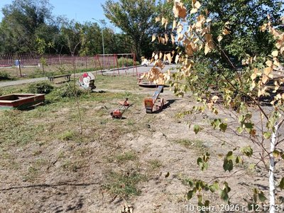 По просьбе жителей администрация Новочеркасска организовали покос травы в районе дома Авиаторов 12 — фото 2