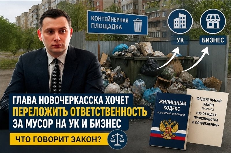 Глава Новочеркасска ответил на жалобы о мусоре — и предложил переложить часть ответственности на УК... — фото 1