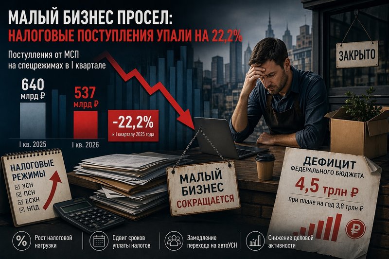 📉 Малый бизнес просел: налоги падают, несмотря на инфляцию — фото 1