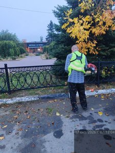 В центре Новочеркасска идёт активная осенняя уборка — фото 6