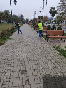 В центре Новочеркасска идёт активная осенняя уборка — фото 7