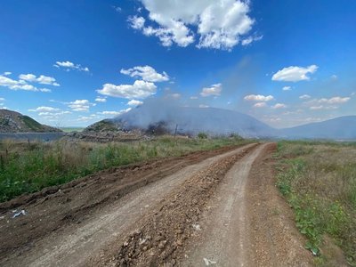На полигоне ТБО «Экоград‑Н» локализовано очаговое возгорание