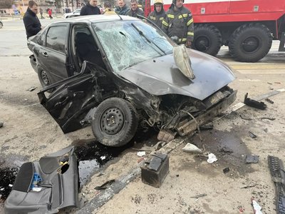 Жёсткое ДТП  в самом центре города
