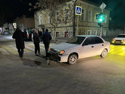 Авария произошла на пересечении Пушкинской и Просвещения