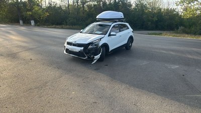 Вчера на въезде в город произошла уже стандартная (к сожалению) авария